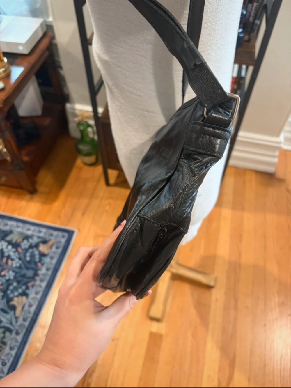 Black patchwork bag - Picture 6 of 10